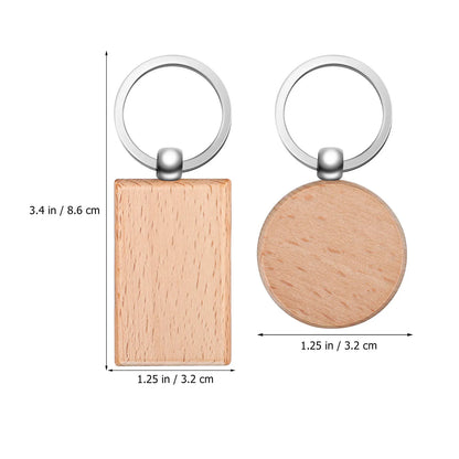 Lot de 18 portes-clés à personnaliser